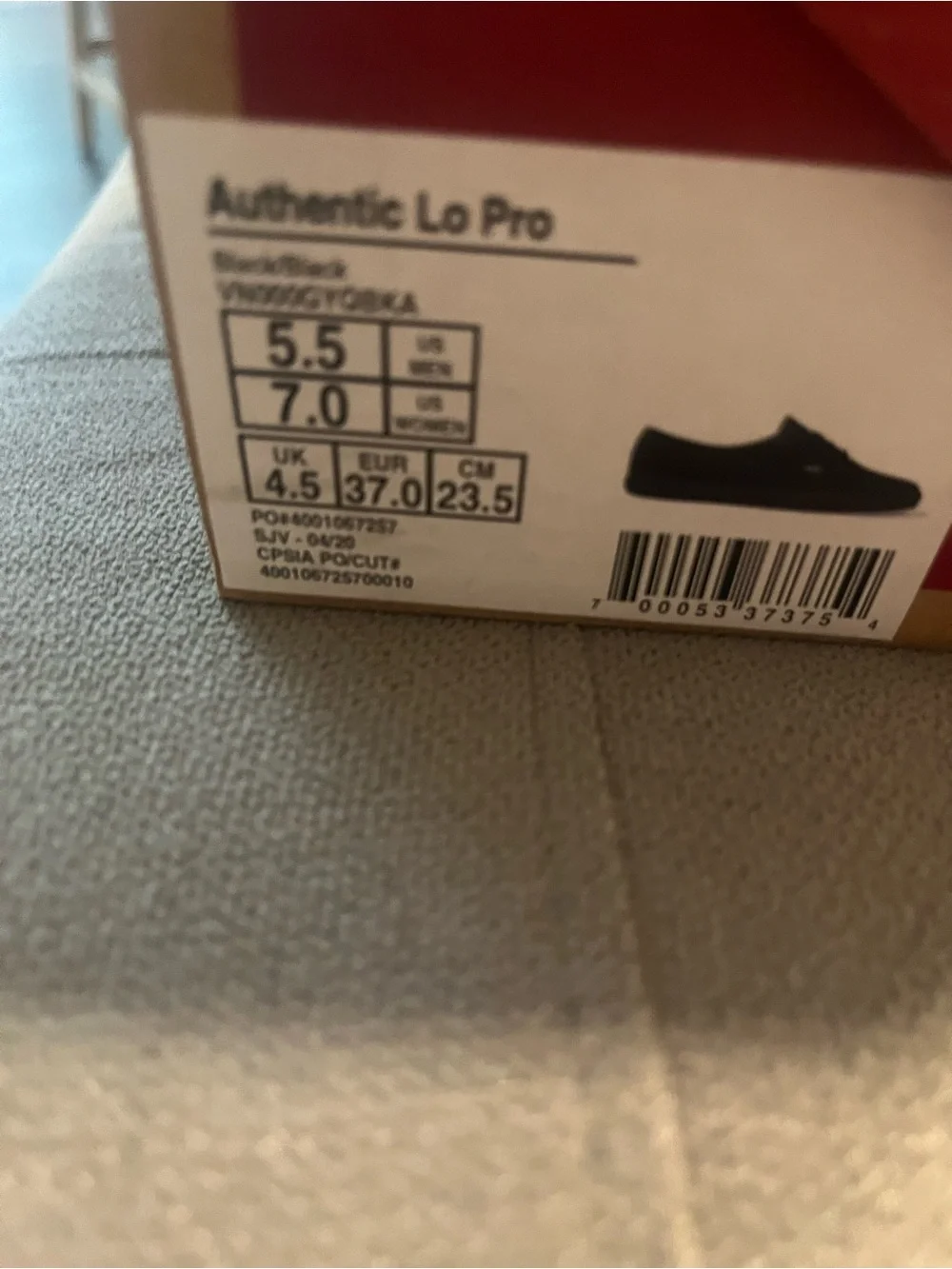 Vans Black Low-Top Canvas Sneakers